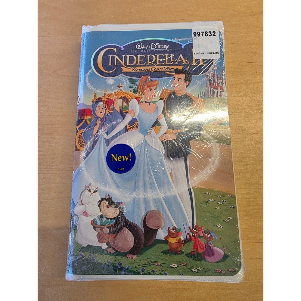 Disney Cinderella II Dreams Come True VHS New Factory Sealed 2002 Animated Movie